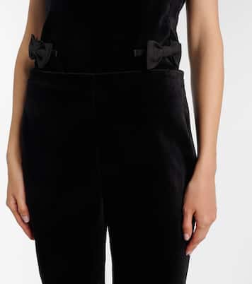 Pantalones cropped Quincy de terciopelo de algodón | Posse