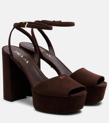 115 suede platform sandals | Prada