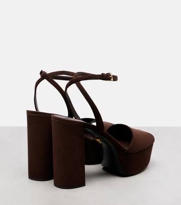 115 suede platform sandals | Prada
