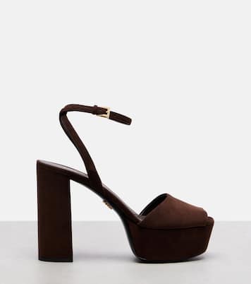 115 suede platform sandals | Prada