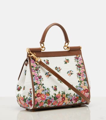 Sac à anse supérieure Sicily Medium en cuir | Dolce&Gabbana