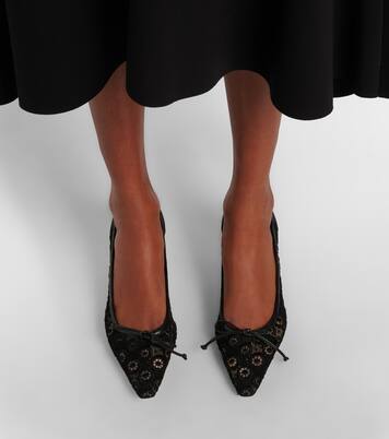 Martebal 50 lace bow-detail pumps | Manolo Blahnik