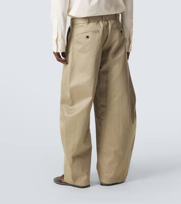 Cotton chino barrel-leg pants | Sacai
