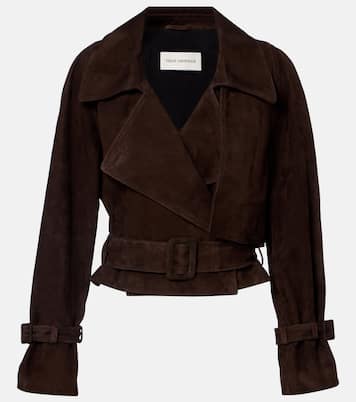 Hatti cropped suede jacket | Nour Hammour