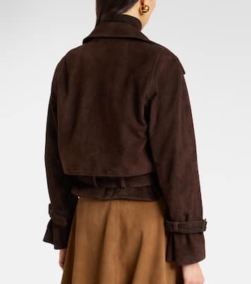 Hatti cropped suede jacket | Nour Hammour