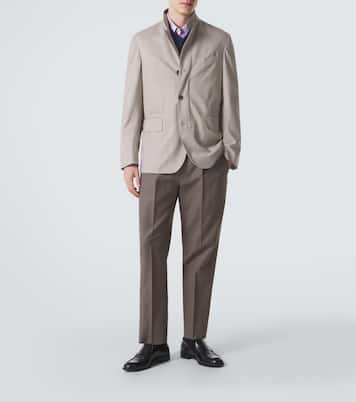 Cotton and linen straight pants | Zegna