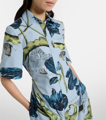 Bedrucktes Midikleid aus Baumwolle | Erdem