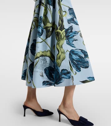 Bedrucktes Midikleid aus Baumwolle | Erdem