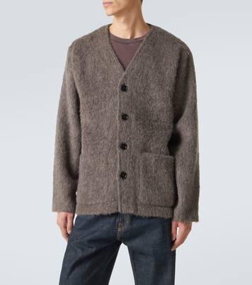 Leather-trimmed cardigan | Our Legacy