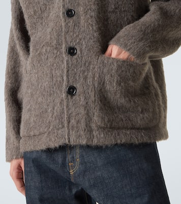 Leather-trimmed cardigan | Our Legacy