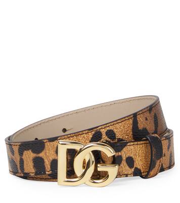 DG leopard-print belt | Dolce&Gabbana Kids