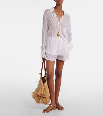 Open-knit lamé shorts | Missoni