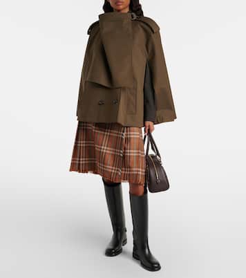 Burberry Check wool midi skirt | Burberry