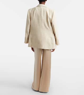 Weite Hose aus Satin | Brunello Cucinelli