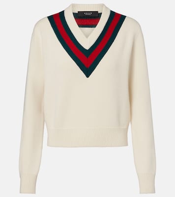 Web Stripe wool sweater | Gucci