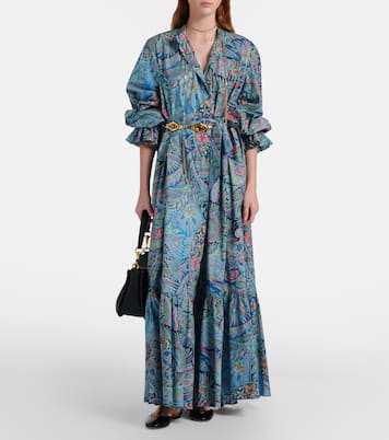 Paisley cotton-blend shirt dress | Etro