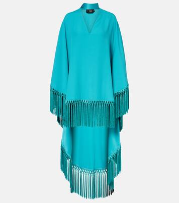 Cecil fringed crêpe cady kaftan | Taller Marmo