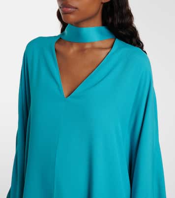 Cecil fringed crêpe cady kaftan | Taller Marmo