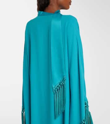 Cecil fringed crêpe cady kaftan | Taller Marmo