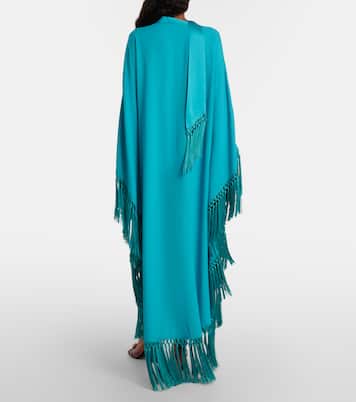 Cecil fringed crêpe cady kaftan | Taller Marmo