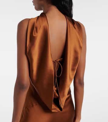 Robe de cocktail Phoenix en soie | Rebecca Vallance