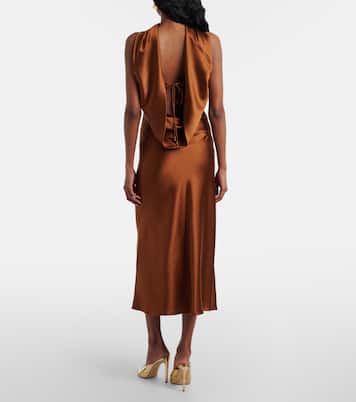 Robe de cocktail Phoenix en soie | Rebecca Vallance