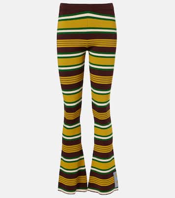 Pantaloni Clover flared in maglia a righe | Alémais