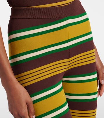 Pantaloni Clover flared in maglia a righe | Alémais