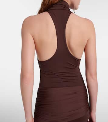 Aidana draped jersey maxi dress | De La Vali