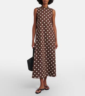 Maxikleid Tallin aus Leinen und Baumwolle | Asceno
