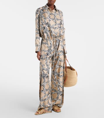 Paula's Ibiza Petal Anagram leather slides | Loewe