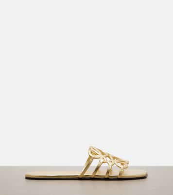 Paula's Ibiza Petal Anagram leather slides | Loewe