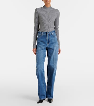 High-rise wide-leg jeans  | Victoria Beckham