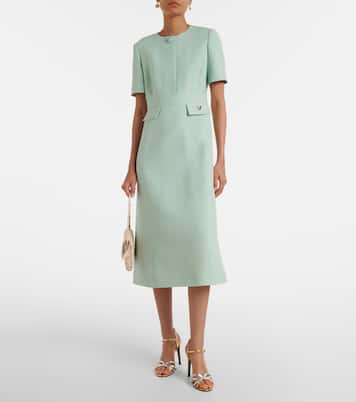 Crepe Couture VGold midi dress | Valentino