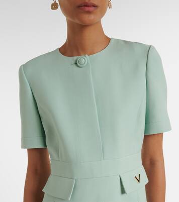 Crepe Couture VGold midi dress | Valentino