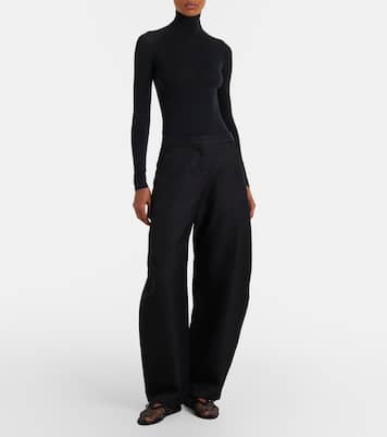 Embellished fishnet ballet flats | Alaïa