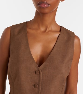 Coleridge wool and silk vest | Gabriela Hearst