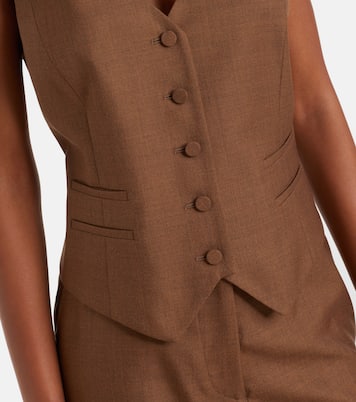 Coleridge wool and silk vest | Gabriela Hearst