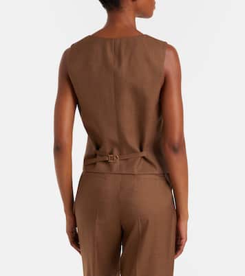 Coleridge wool and silk vest | Gabriela Hearst
