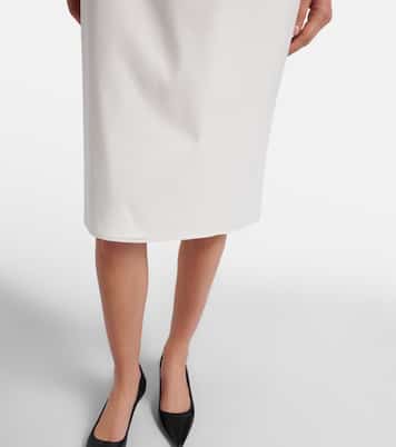 Ivera silk-blend chiffon midi skirt | The Row