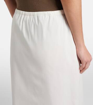 Ivera silk-blend chiffon midi skirt | The Row