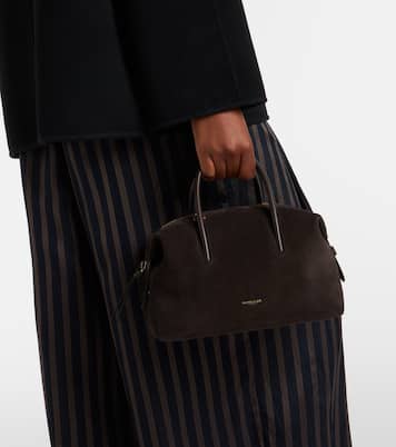Stockholm Small suede top-handle bag | DeMellier