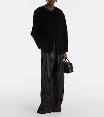 Stockholm Small suede top-handle bag | DeMellier