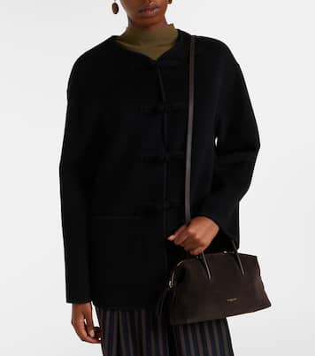Stockholm Small suede top-handle bag | DeMellier