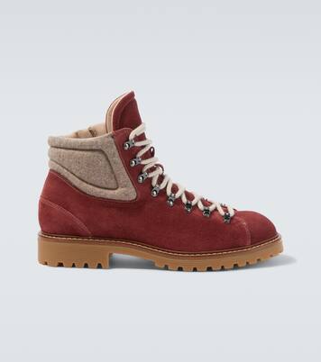 Suede lace-up boots | Eleventy