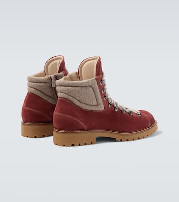 Suede lace-up boots | Eleventy