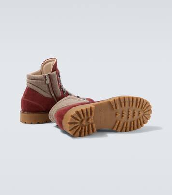 Suede lace-up boots | Eleventy