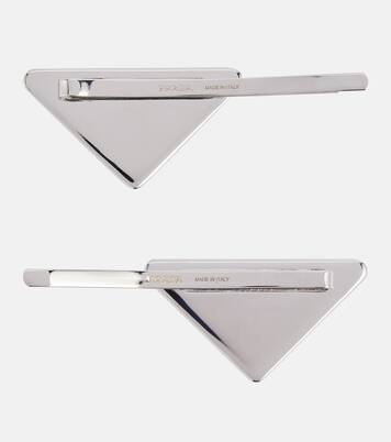 Set de 2 horquillas con logo | Prada