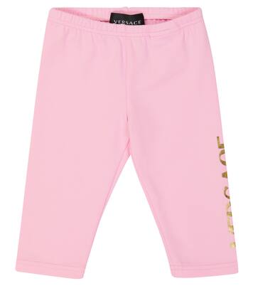 Baby cotton-blend leggings | Versace Kids