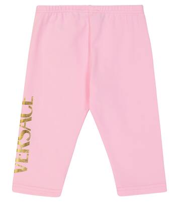 Baby cotton-blend leggings | Versace Kids